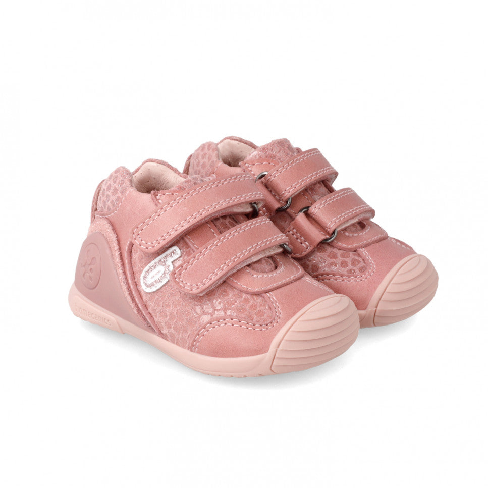 ZAPATO ANIMAL PRINT ROSA Y KISS