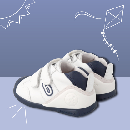 ZAPATILLA BLANCA Y AZUL SAVAUGE